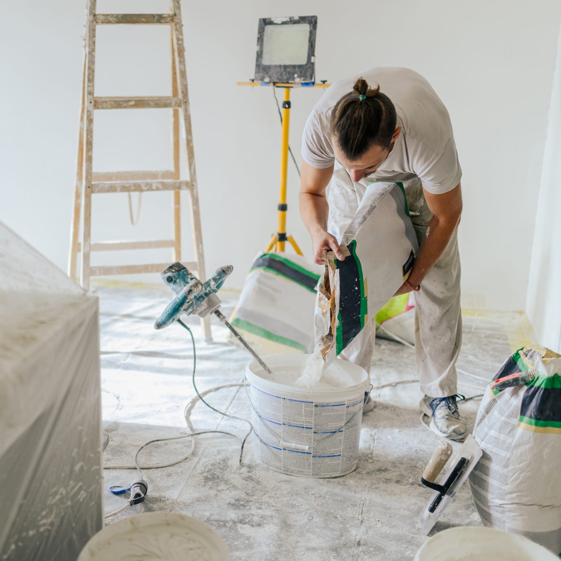 Handwerker auf Baustelle